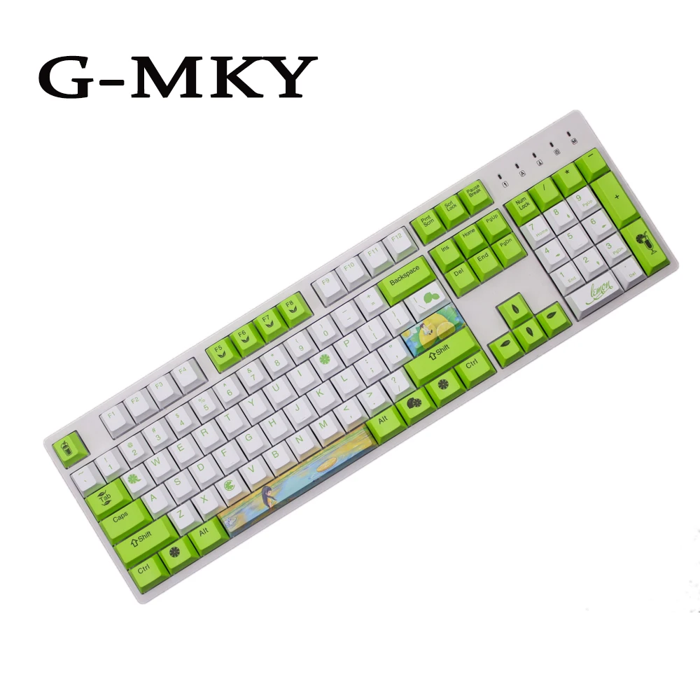 

G-MKY Lemon Keycap Cherry ProfileThick PBT Keycaps Dye-Sublimation KEYCAP MX Switch Mechanical Keyboard Keycap