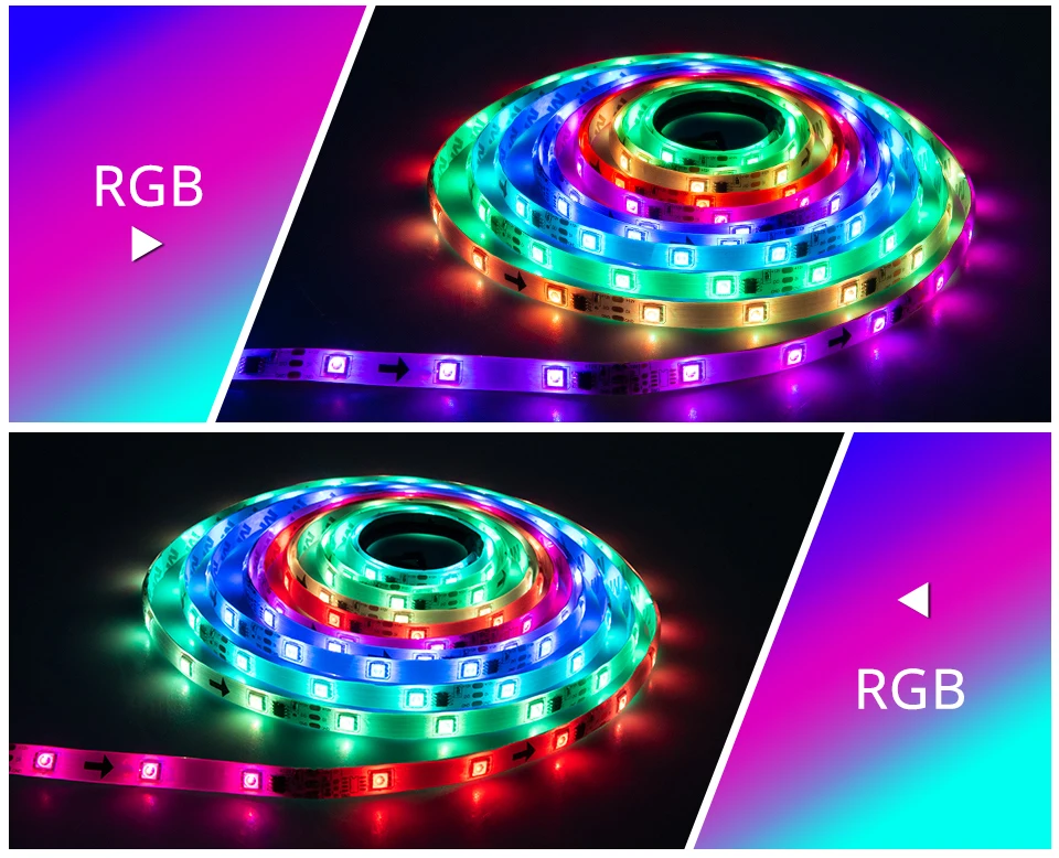 12 В WS2811 5050SMD RGB Светодиодные полосы Bluetooth приложение управляемая умная лента Диодная лента пиксели программируемые индивидуальные адресуемые