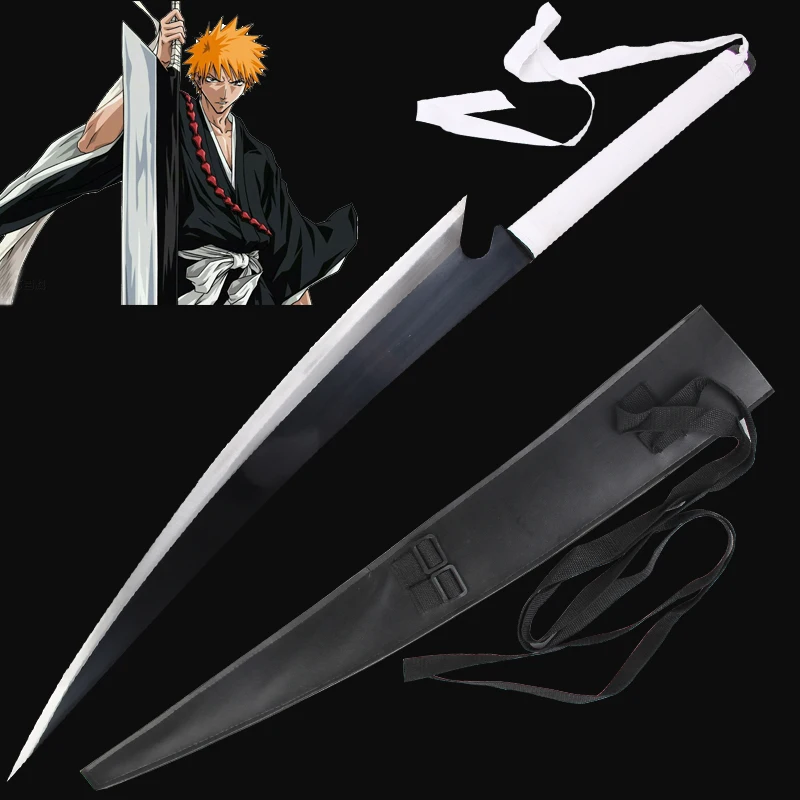 Для отбеливателя аниме Zangetsu Kurosaki Ichigo меч двойное телесное лезвие Настоящее