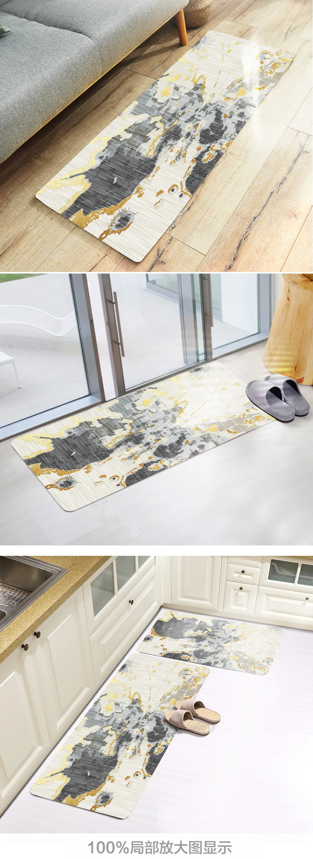 Long Kitchen Mat Bath Carpet Floor Mat Home Entrance Doormat Tapete Absorbent Bedroom Living Room Floor Mats Modern Kitchen Rugs