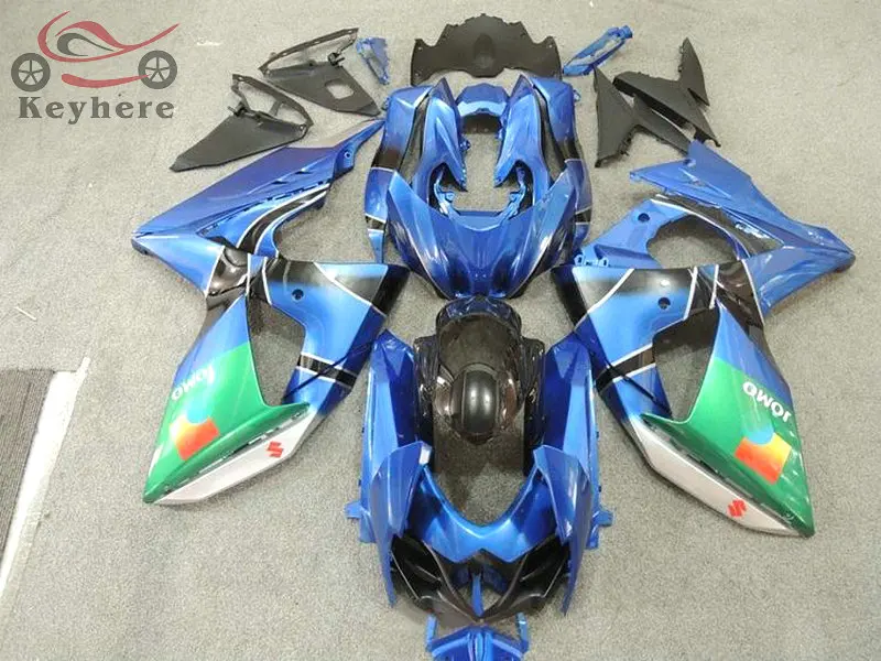 Китайский инъекции Обтекатели для Suzuki GSXR 1000 2009 2010 2011 2013 синий зеленый мотоцикл
