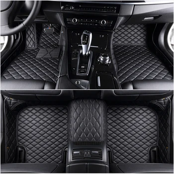 

Custom 5 Seat car floor mats for audi all models audi a7 sportback a8 2000 - 2010 2011 - 2020 car mats auto accessories