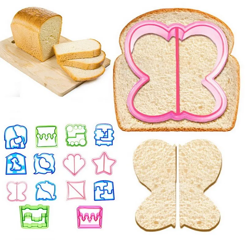 

DTY Baking Sandwich Mould Toast Bread Cartoon Making Mould Biscuit Plastic Cutting Mould-1