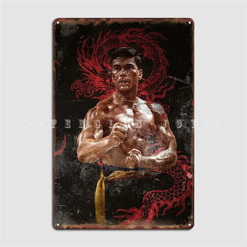 

Bloodsport Metal Sign Poster Club Bar Cinema Living Room Retro Tin Sign Poster