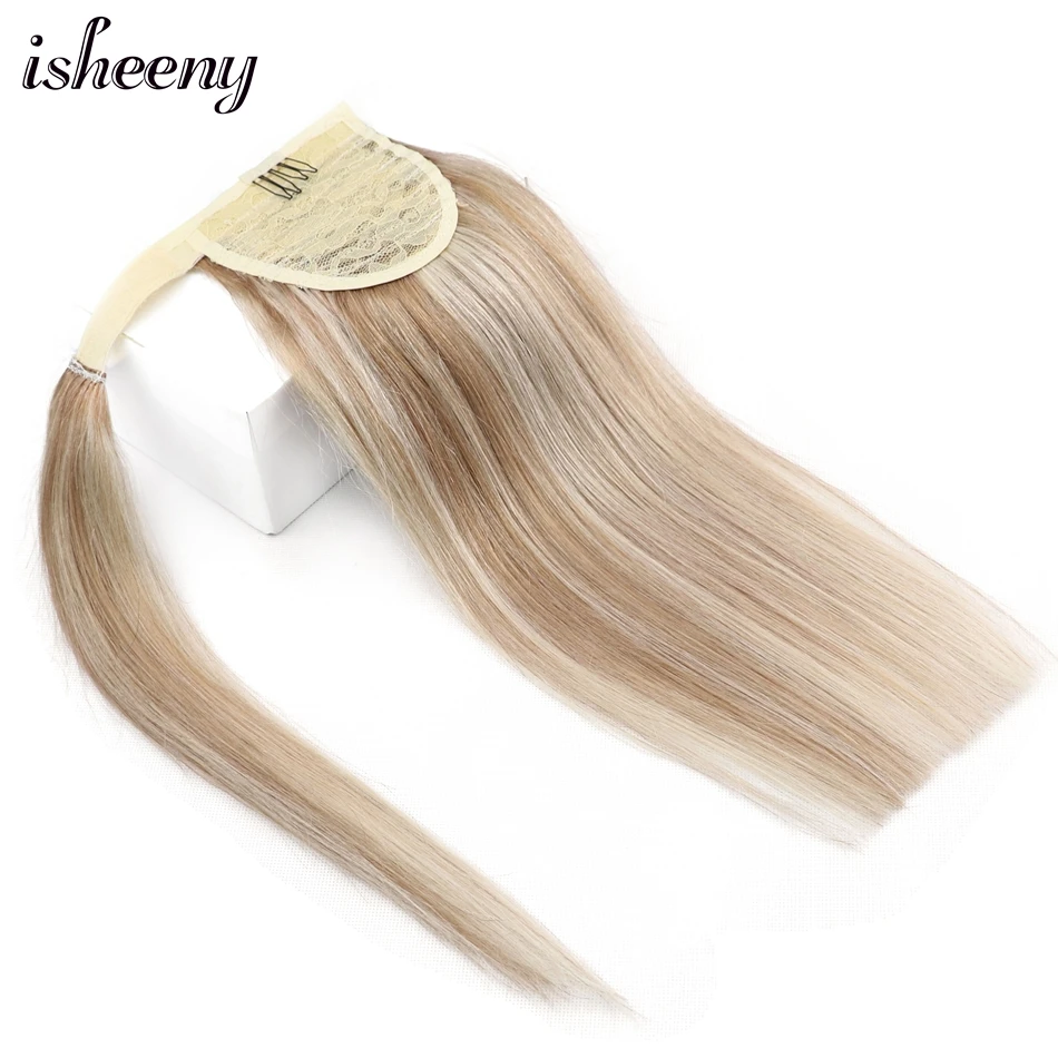 Hot Sale Human-Hair-Extensions Ponytail Brazilian Black Brown Clip Isheeny 14 18 20 Blonde Remy Zn7mzeoJym1