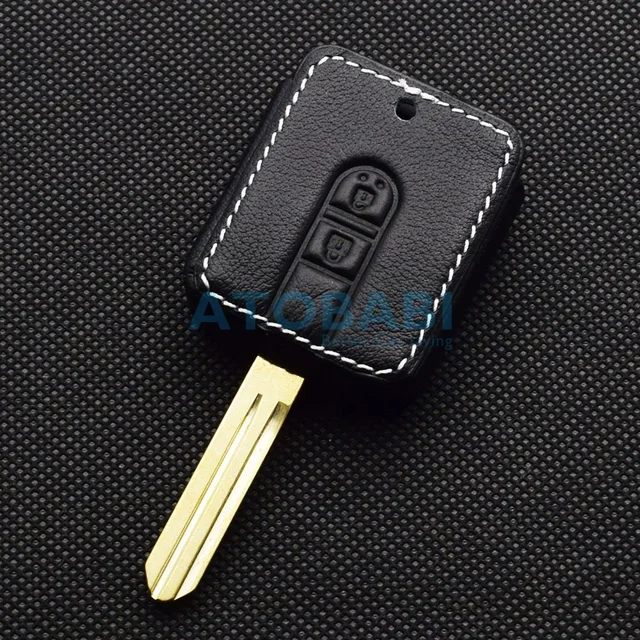 Portachiavi Auto Per Nissan Qashqai - Pelle Microfibra Con Anello A D, Nero