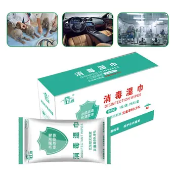 

25Pcs/Set Disposable Disinfection Wipes Portable Sterilization Antibacterial Pad Individually Wet Wipe