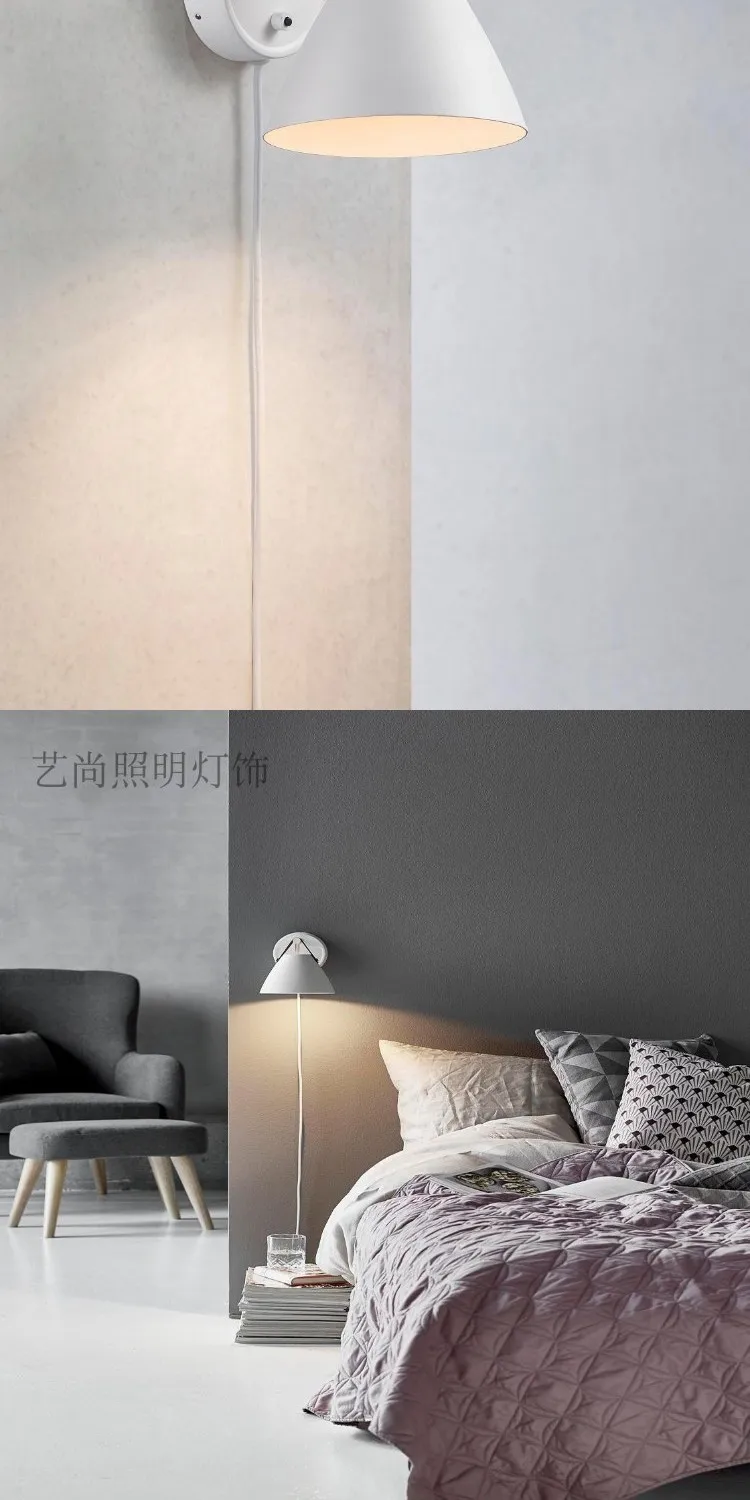 Современный wandlamp стеклянный шар для спальни коридор espelхо