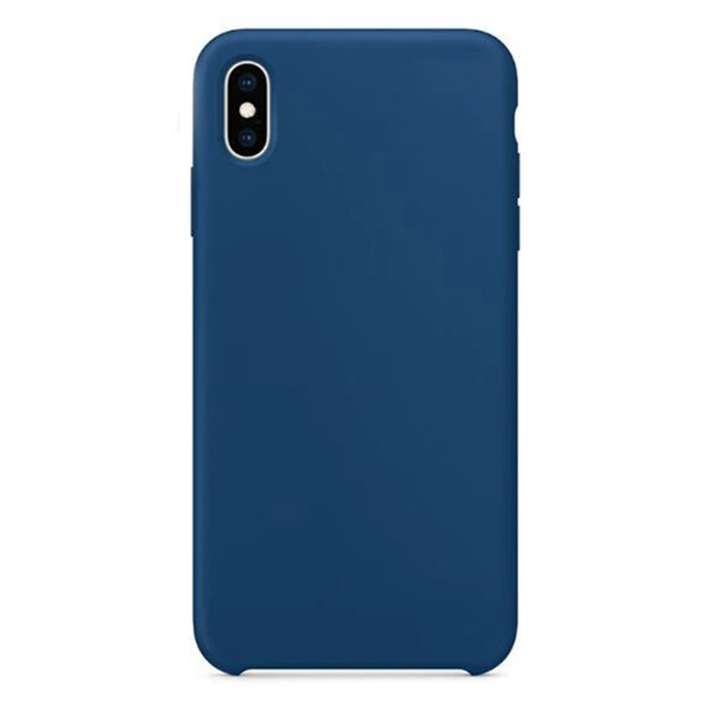 Cosmos Blue Жесткий силиконовый чехол для телефона с логотипом для iPhone X, XR, XS, Max, 6, 6 S, 7, 8 Plus, iPhone 11, 11Pro, Max, чехол - Цвет: Cosmos Blue