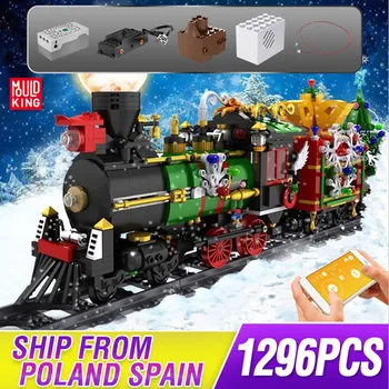

Mould King Building Blocks Creative Toys The APP Motorized Winter Remote Control Train Model Assembly Bricks Kids Christmas Gift