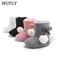 New Winter Super Warm Newborn Baby Girls First Walkers Shoes Infant Toddler Soft Soled Anti-slip Boots Booties 1