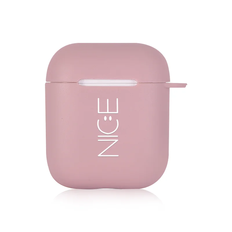I02290S Простой чехол с ромашками и смайликами для Apple Airpods 2 1, ударопрочный чехол кораллового розового цвета, классный чехол s Для Air pods для Air pod, чехол - Цвет: I02290S