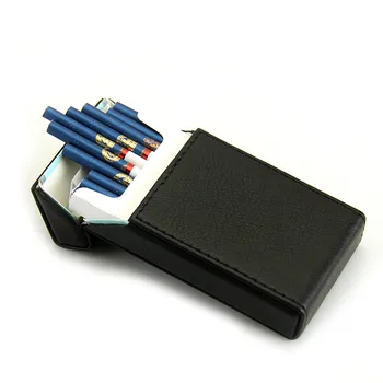

Flip Leather Silm Cigarette Case(Hold 20 Pcs) Women's Cigarette Case Holder Smoking Clip Box Holder
