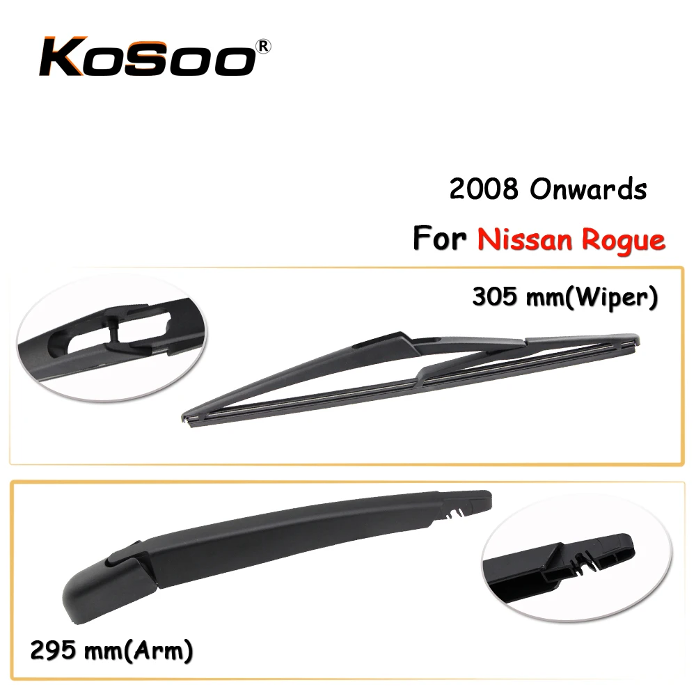 KOSOO Auto Rear Car Wiper Blade For Nissan Rogue,305mm 2008 Onwards