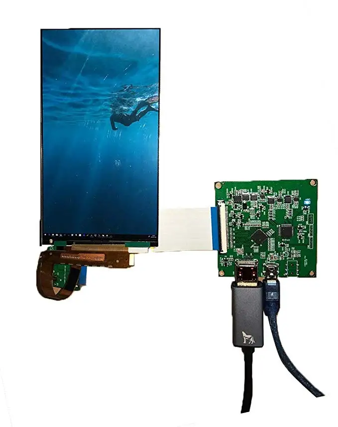 

6 inch 2560*1440 2K LCD Module Screen 3D LCD Printer VR Virtual Reality DIY DLP SLA Monitor UV curing Projector Kit SLA Display