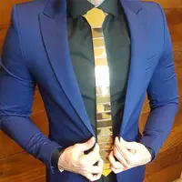 Оригинальный золотой мужской галстук 1