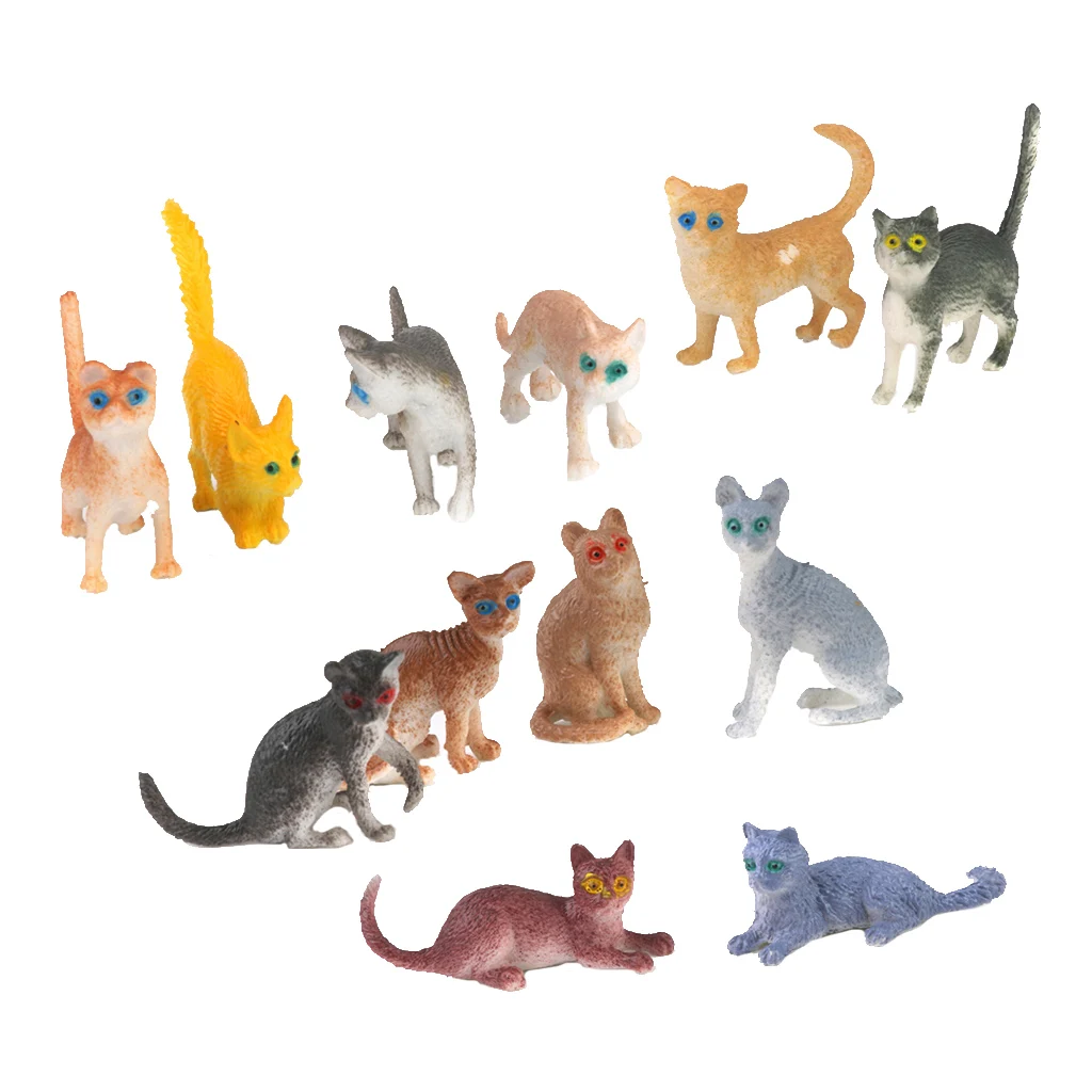 Whole Sale Lot of 12pcs Plastic Zoo Jungle Wild Animals Insects Model Party Toys