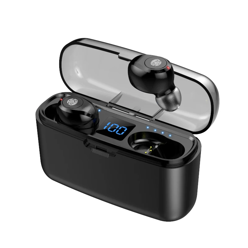 TWS стереонаушники F9 с поддержкой Bluetooth 5 0 и внешним аккумулятором|Наушники