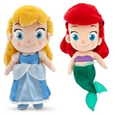 Disney Princess Belle&Mulan&Cinderella&Anna Plush Toy Doll Birthday Gift  For Child