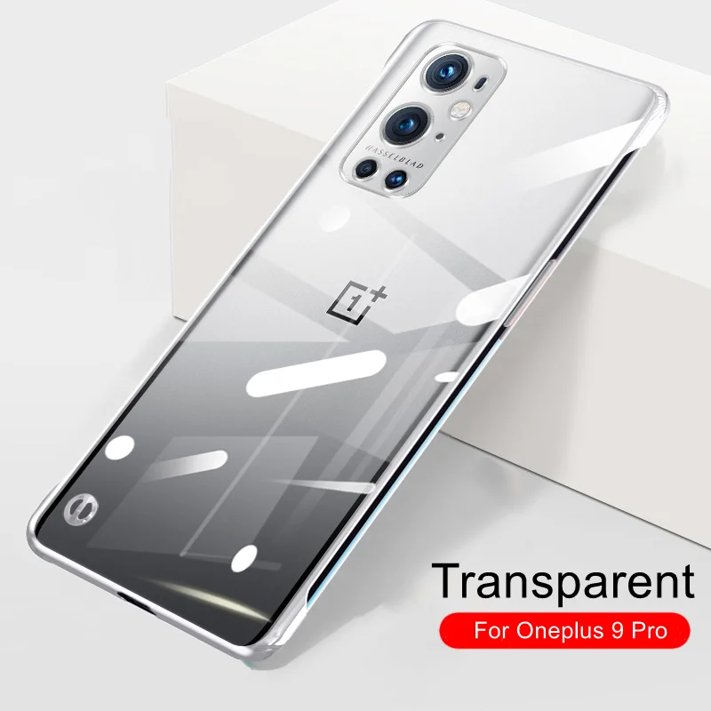 Ультратонкий Прозрачный жесткий чехол для Oneplus 10 9 Pro без рамки пластиковый One plus