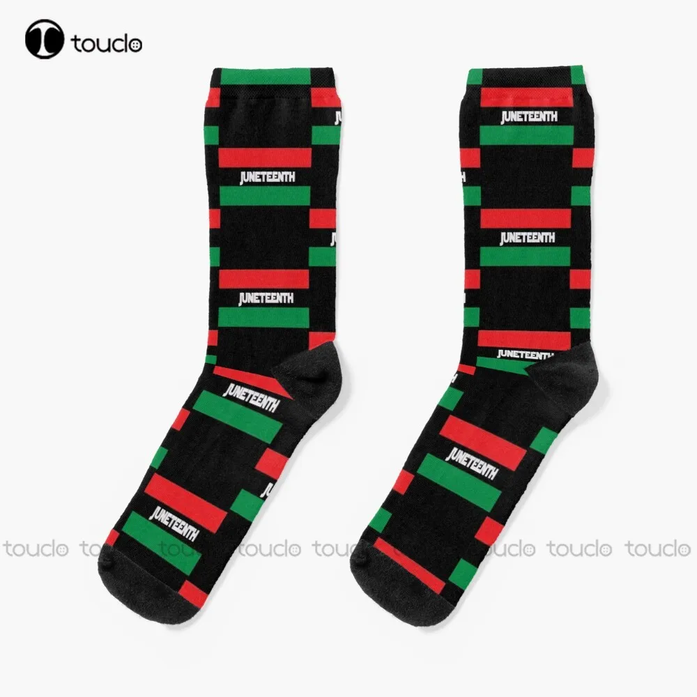 

Juneteenth Freedom Day Pan African Flag Black History Unia Socks Running Socks For Men Personalized Custom Unisex Adult Socks