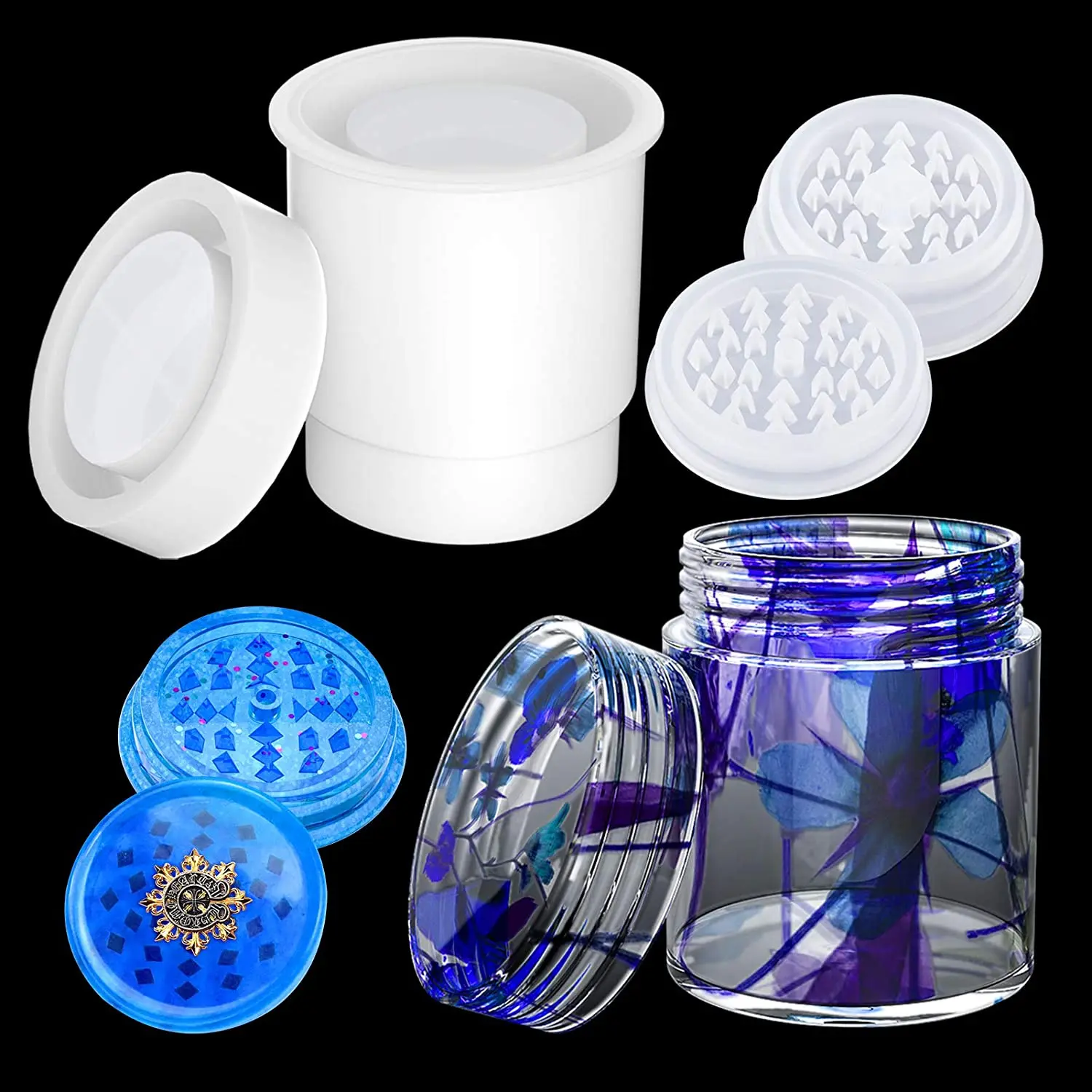 Mold Epoxy Resin Grinder Epoxy Mold Silicone Grinder Herb Grinder