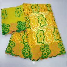 Последние африканские сухие кружевные ткани самые популярные швейцарские вуали кружева в швейцарской высокое качество кружева suisse ткань из Дубая 7 ярдов