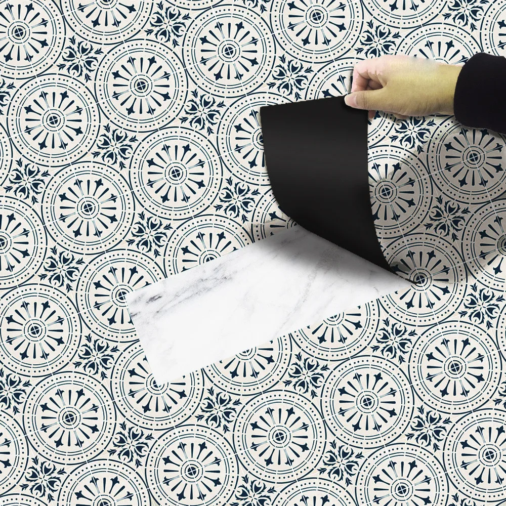 YOLALA, 20x300 см, Ретро стиль, самоклеющиеся, ПВХ, для пола, в рулоне ...