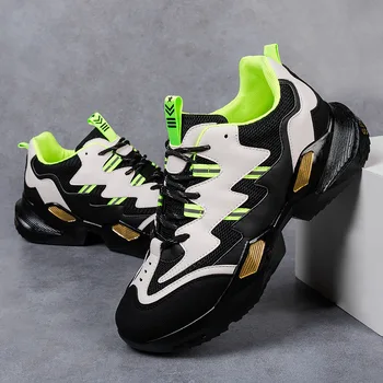 

Hip Hop Street Sneakers High Top Fashion Casual Wedges Shoes Autumn Chunky Sneakers Adult Lightweight Breathable Zapatos Hombre