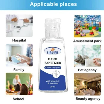 

30ML Portable Hand Sanitizer High-efficiency Disinfection Washing-Free quick-drying Dvanced Hand Sanitizer Soothing Gel
