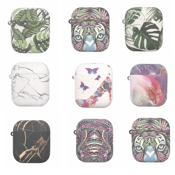 

Luxury Earphone Case For Apple Airpods 1 2 Universal Skin Cover Protector For Airpods Gradient Hard PC Headsets Accessories