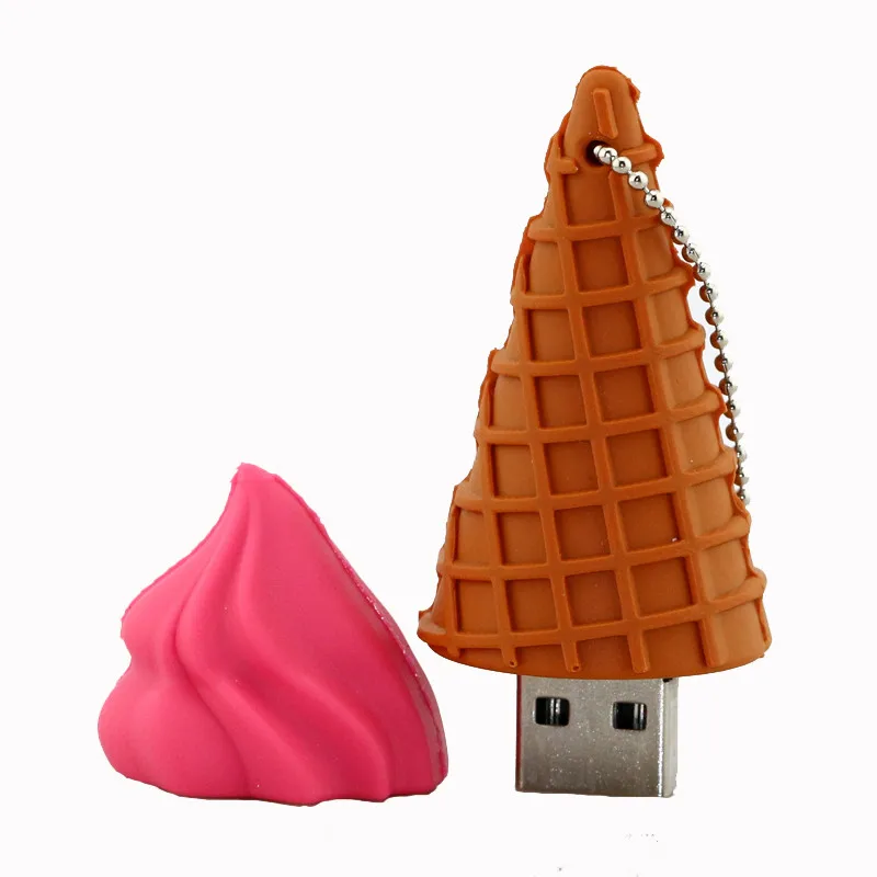 Забавный Usb флеш-накопитель шоколадное мороженое 4 ГБ 8 ГБ 128 ГБ Usb 2,0 флеш-накопитель Usb флешка флеш-карта памяти U диск