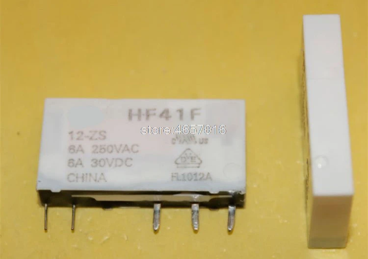 5 шт./лот реле HF41F 12-ZS 5-контактная фотолампа 12 В постоянного тока 6 А | Обустройство