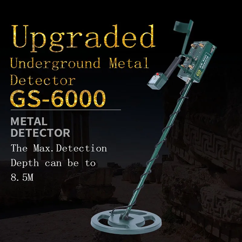 US $223.25 Maxgeek Gs 6000 Mini Underground Metal Detector Treasure Gold Silver Copper Hunter Headphone Max Depth 85m With Led Screen