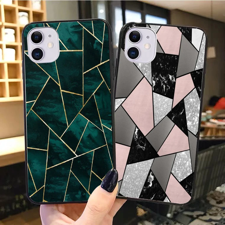 

Marble pattern black soft TPU back cover phone shell case for iPhone 12 11 Pro MAX SE2020 5 6 7 8Plus XS MAX XR X10 Fundas Cover