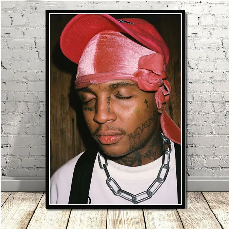Постер и принты Лыжная маска The Slump God Rapper хип-хоп музыка певица звезда искусство картины настенные картины для гостиной домашний декор