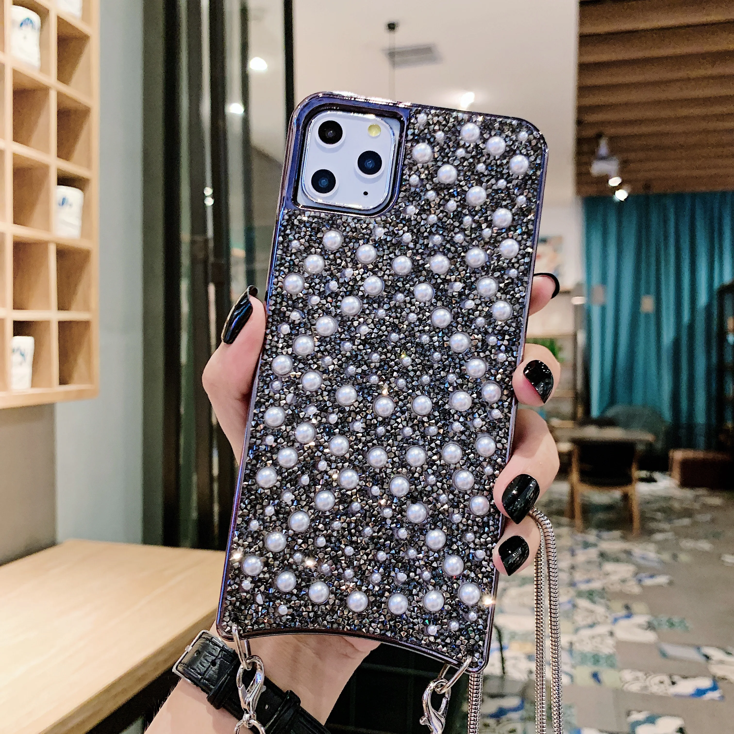 Роскошный блестящий перламутровый чехол для iPhone 11 Pro 6 7 8 Plus X Xr Xs Max SE 2020|Бамперы| |