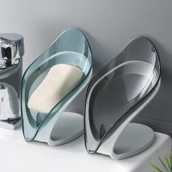 

Leaf Shape Soap Holder Multi-purpose Soap Bathroom Supplies Brush Tools Case Box Container Drying Rack Cleaning St N1L6
