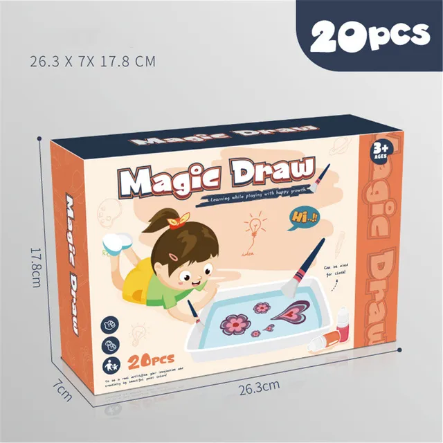 Water Marble Painting Kit for Boy Girl Art Project Activities Non-Toxic  6/12pcs - AliExpress