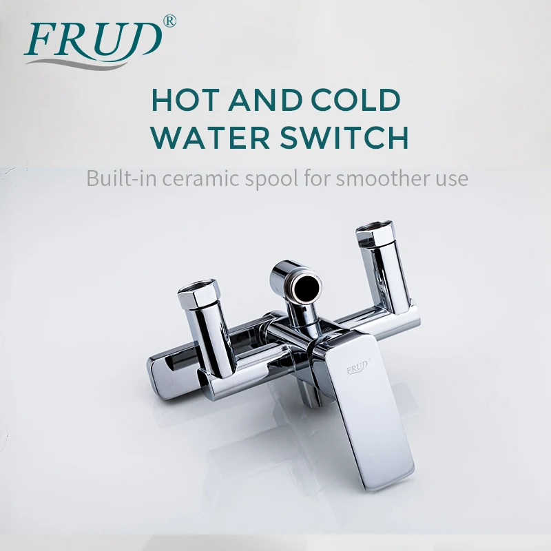Смеситель для душа FRUD хромированный смеситель ванны с поворотным изливом