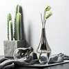 O.Roselif Brand Nordic Flower Glass Vase Creative Silver Gradient Dried Insert Desktop Terrarium Jewelry Decoration Plant Holder 3