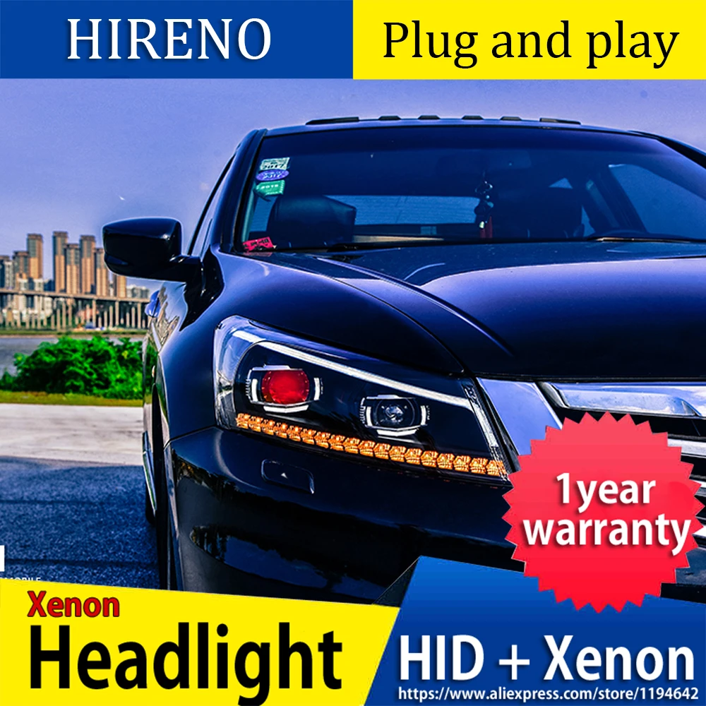 2008 ~ 2012 автомобильный светильник bumer для Honda Accord головной автомобильные