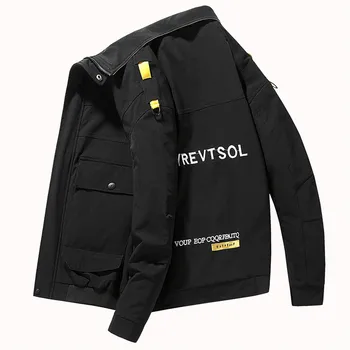 

Fashion Brand Jackets Men 2019 Autumn Patchwork Embroidery zipper Jacket Coat Hip Hop Streetwear Tooling Jacket Men Streetwear