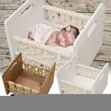 Деревянная кровать для детской фотосъемки реквизит для новорожденных фотостудий для детской кроватки реквизит для фотосессии позирующий диван для детской кровати