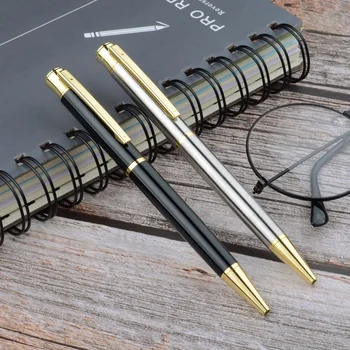 

Metal ballpoint pen black all-steel business metal signature pen gift pen