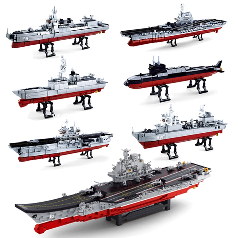 Конструктор Lego военная подводная лодка корабль авианосец модель военного