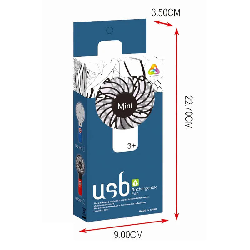 Горячая Распродажа детский мультяшный Ручной usb зарядный вентилятор игрушка портативный Настольный трехблочный мини-вентилятор