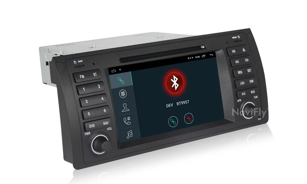 Sale NaviFly Android 9.1 Car GPS DVD Navigation for BMW 5 series E39 X5 E53 Multimedia player Stereo Wifi Quad Core RAM 2G ROM 32G BT 24