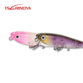 

TSURINOYA Mini Floating Pencil Fishing Lure DW64 60mm 3.1g Top Water Long Casting Bait Finesse Trout 10 Colors