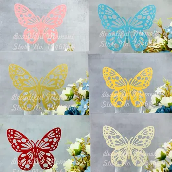 

Wedding Laser Cut Butterfly Place Cards Wine Glass Card Wedding Decoration Wedding Favors And Party Favor Gift Accessories 60PCS